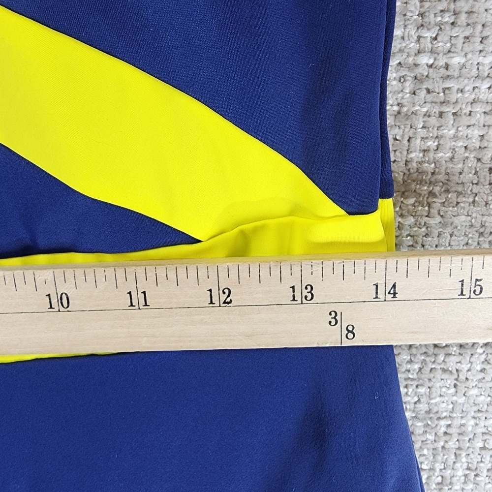 Boden Kefalonia Halterneck Swimsuit Navy Yellow Womens 12R Colourblock One Piece - Picture 7 of 12